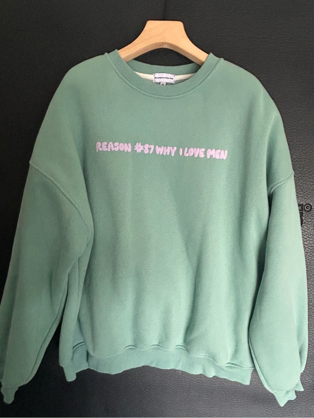 Strawberry Milk Mob Mint Green Graphic Sweatshirt